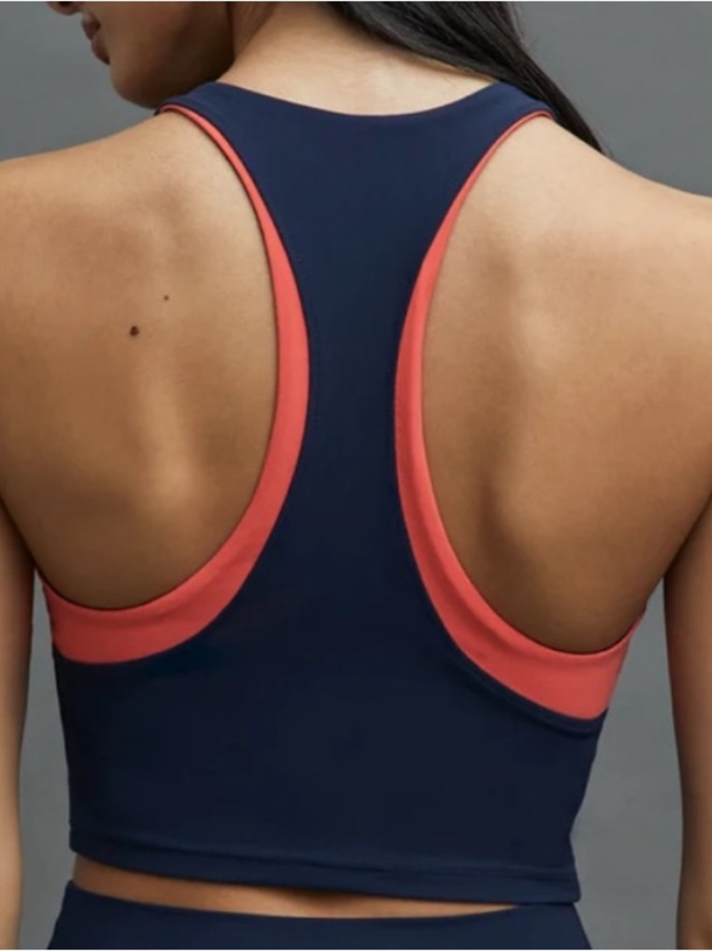 Carbon38 Color block High Neck Bra melt Navy Blue | Size Medium - Picture 2 of 5